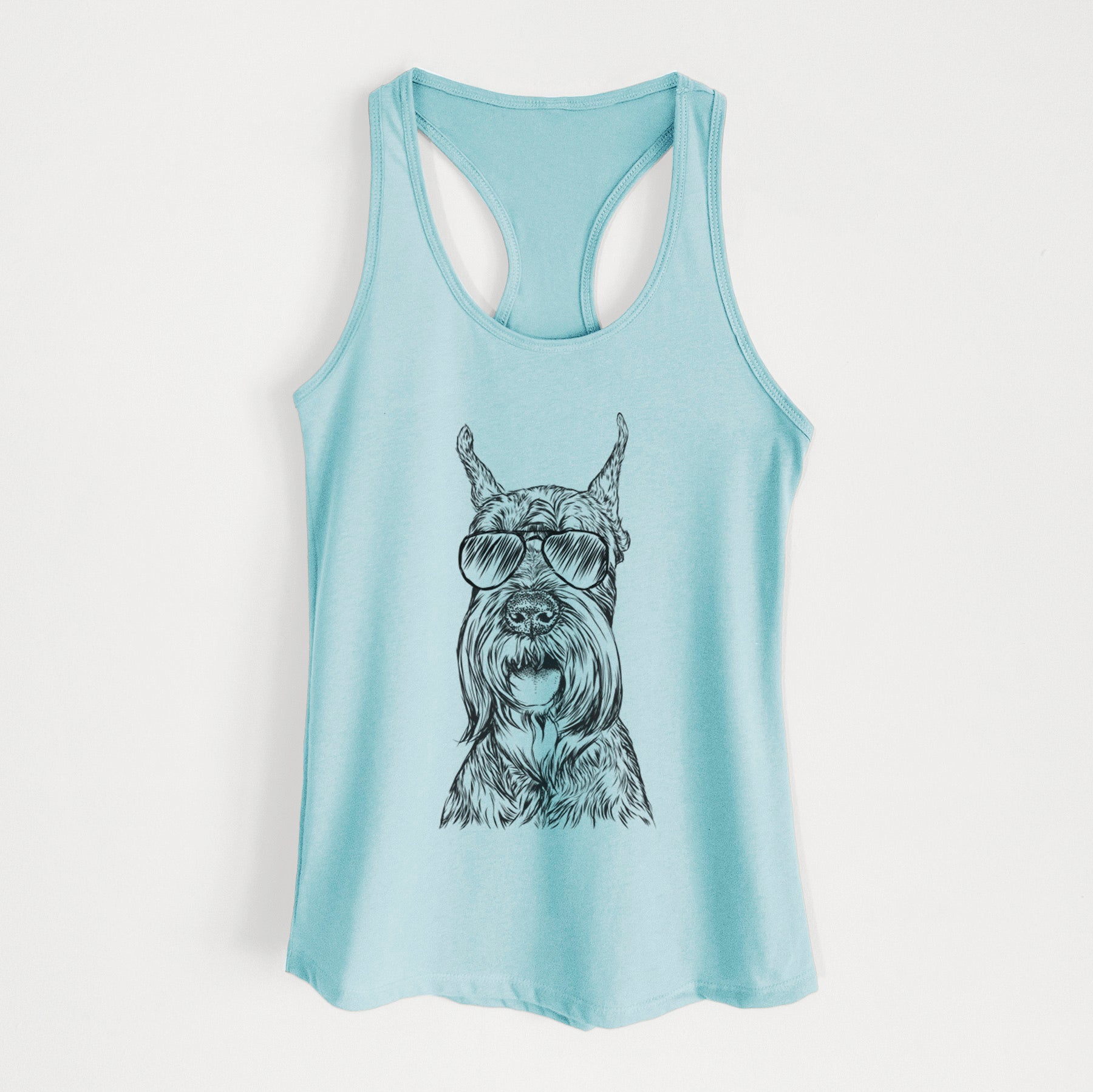 Zuri the Giant Schnauzer - Women's Racerback Tanktop