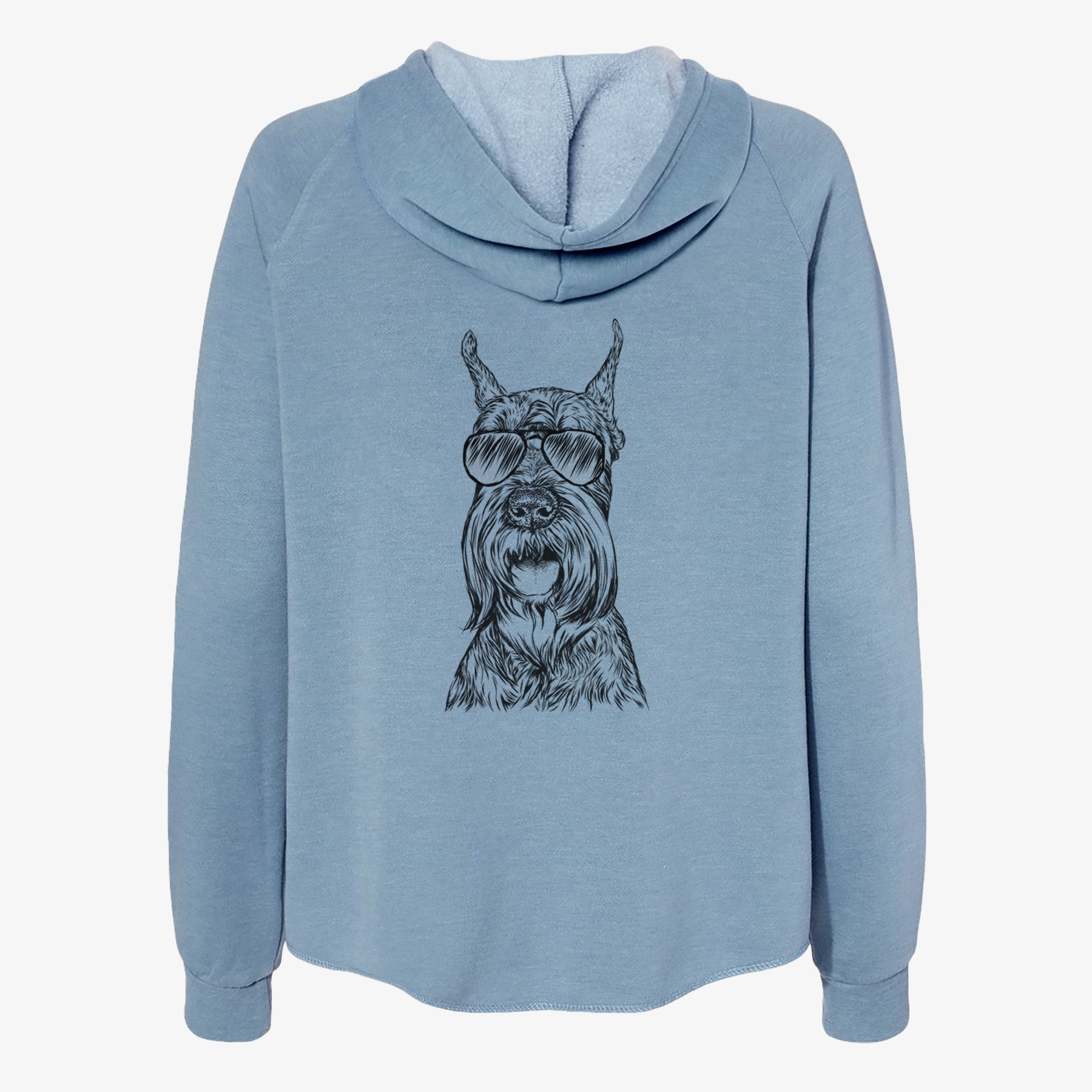 Zuri the Giant Schnauzer - Women's Cali Wave Zip-Up Sweatshirt