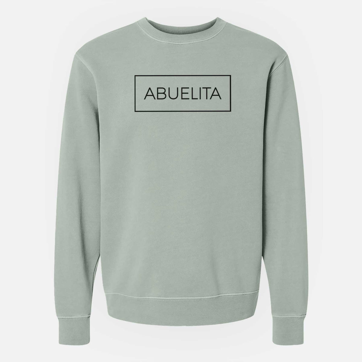 Abuelita Boxed - 1 Line - Unisex Pigment Dyed Crew Sweatshirt