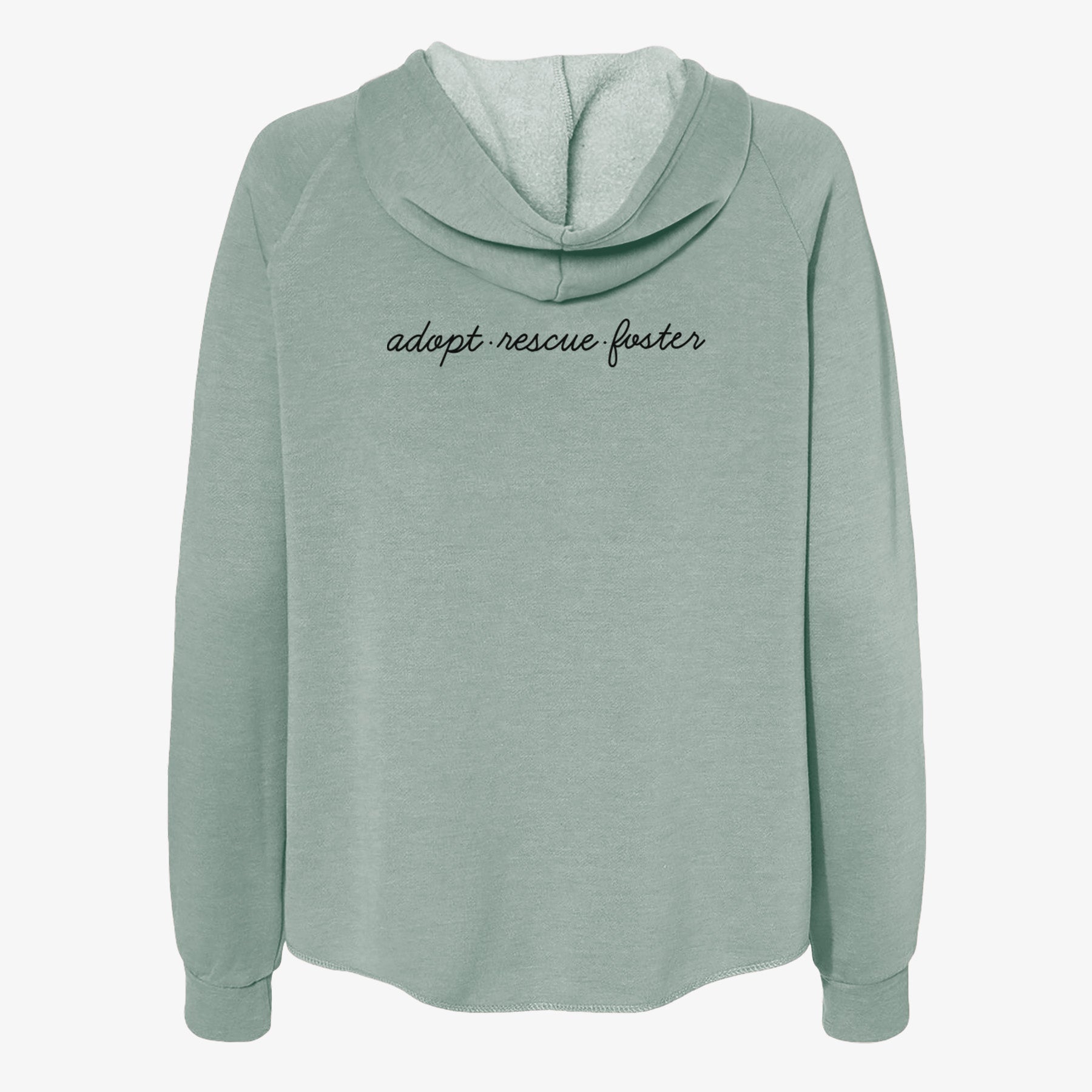 Adopt - Rescue - Foster - Women's Cali Wave Zip-Up Sweatshirt