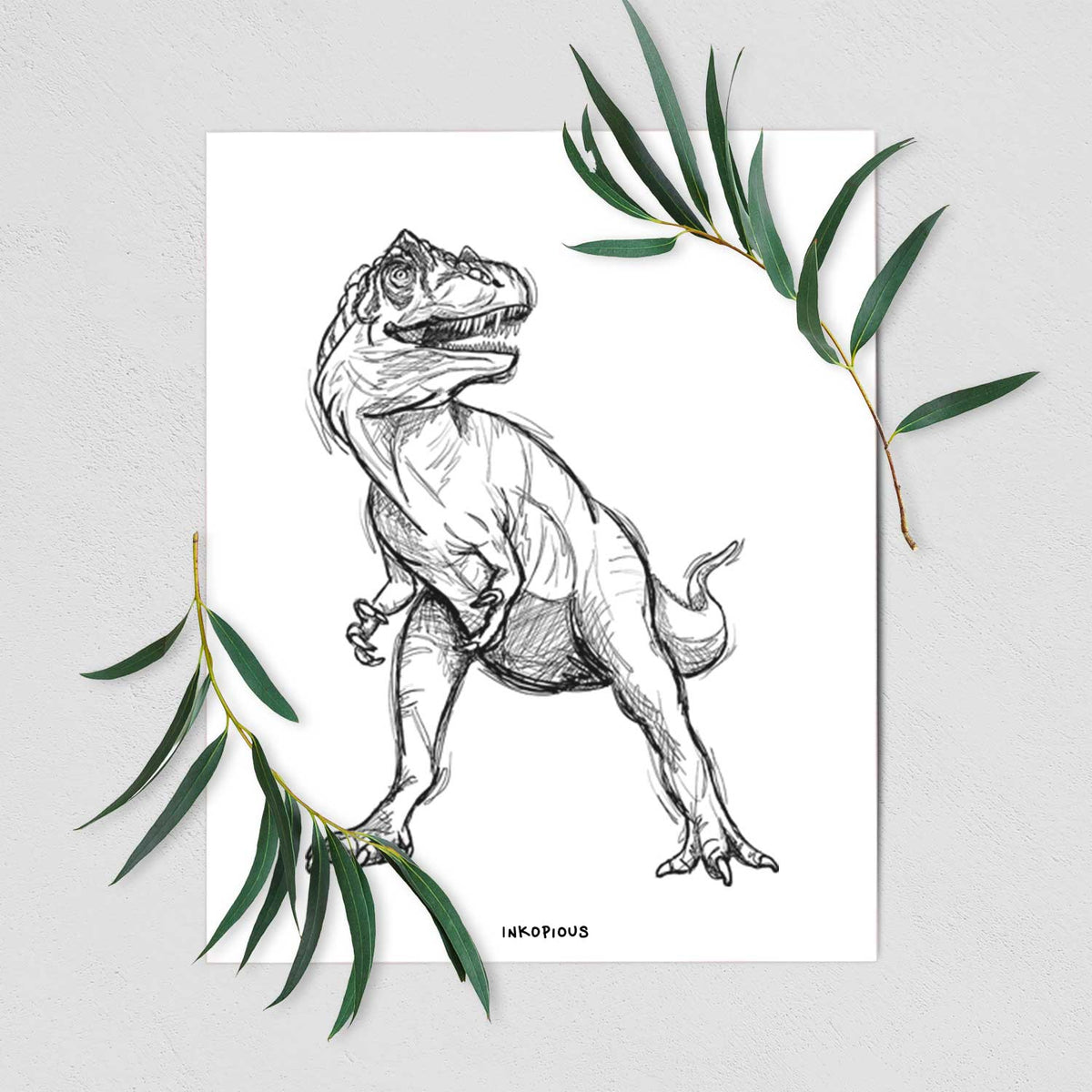 Allosaurus Art Print
