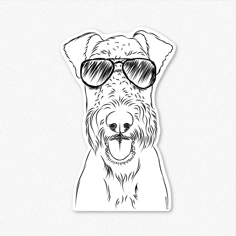 Andy the Airedale Terrier - Decal Sticker