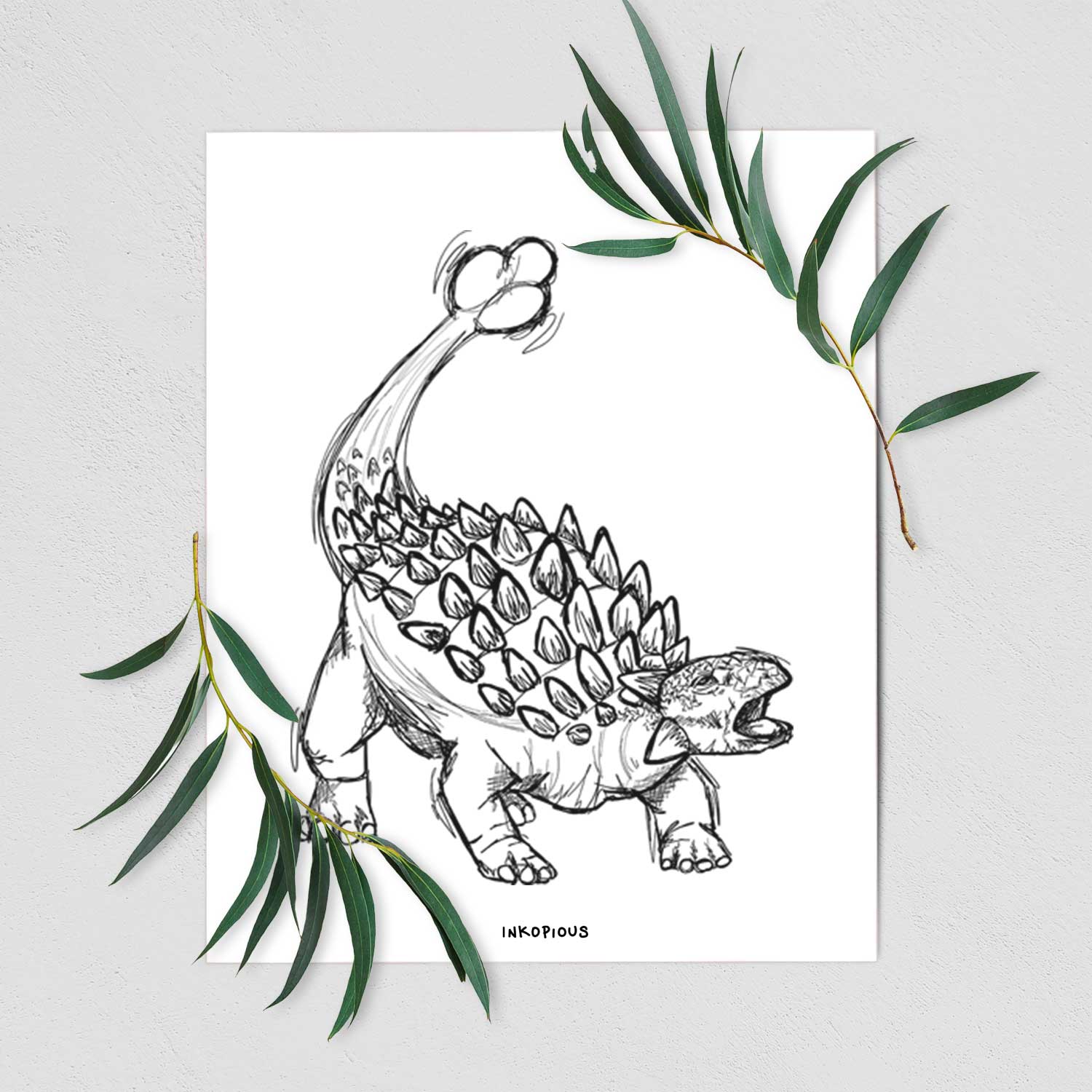 Ankylosaurus Art Print