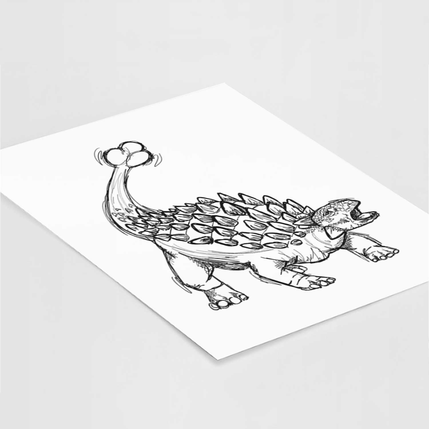 Ankylosaurus Art Print