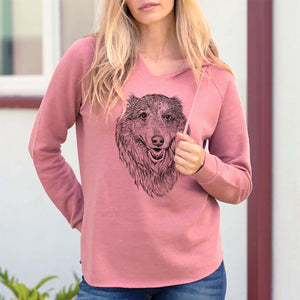 Addie the Mixed Breed - Cali Wave Hooded Sweatshirt