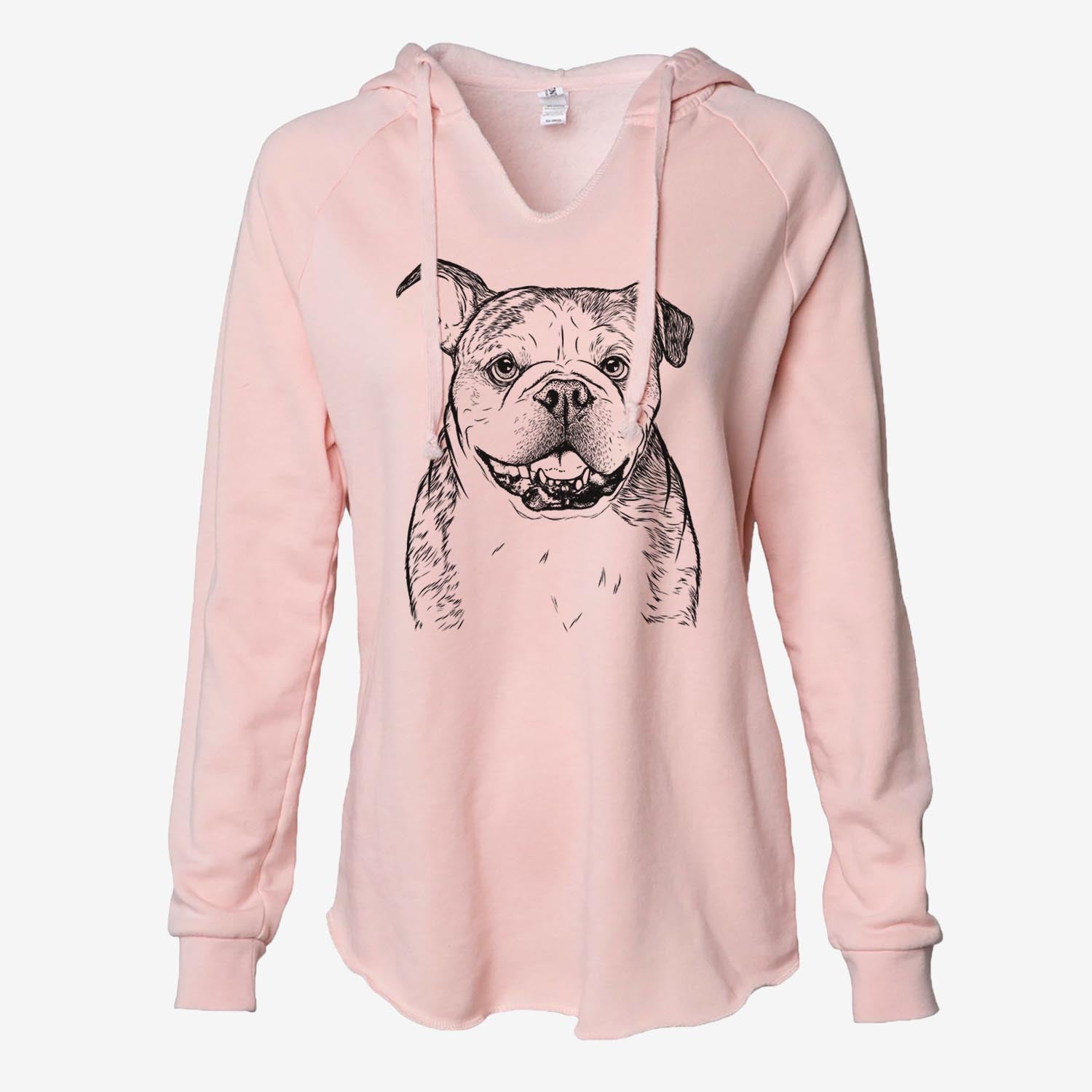 Agatha the Boston Bulldog - Cali Wave Hooded Sweatshirt
