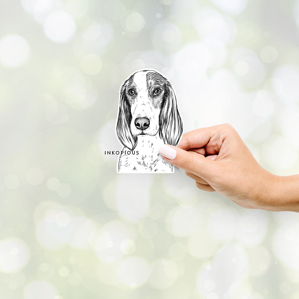 Aline the Irish Red and White Setter - Decal Sticker