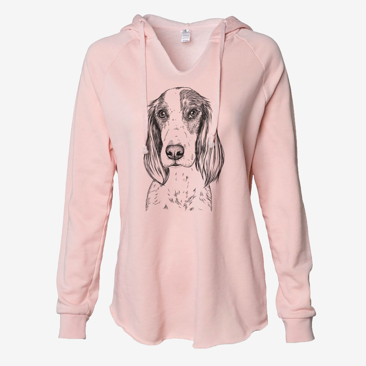 Aline the Irish Red and White Setter - Cali Wave Hooded Sweatshirt