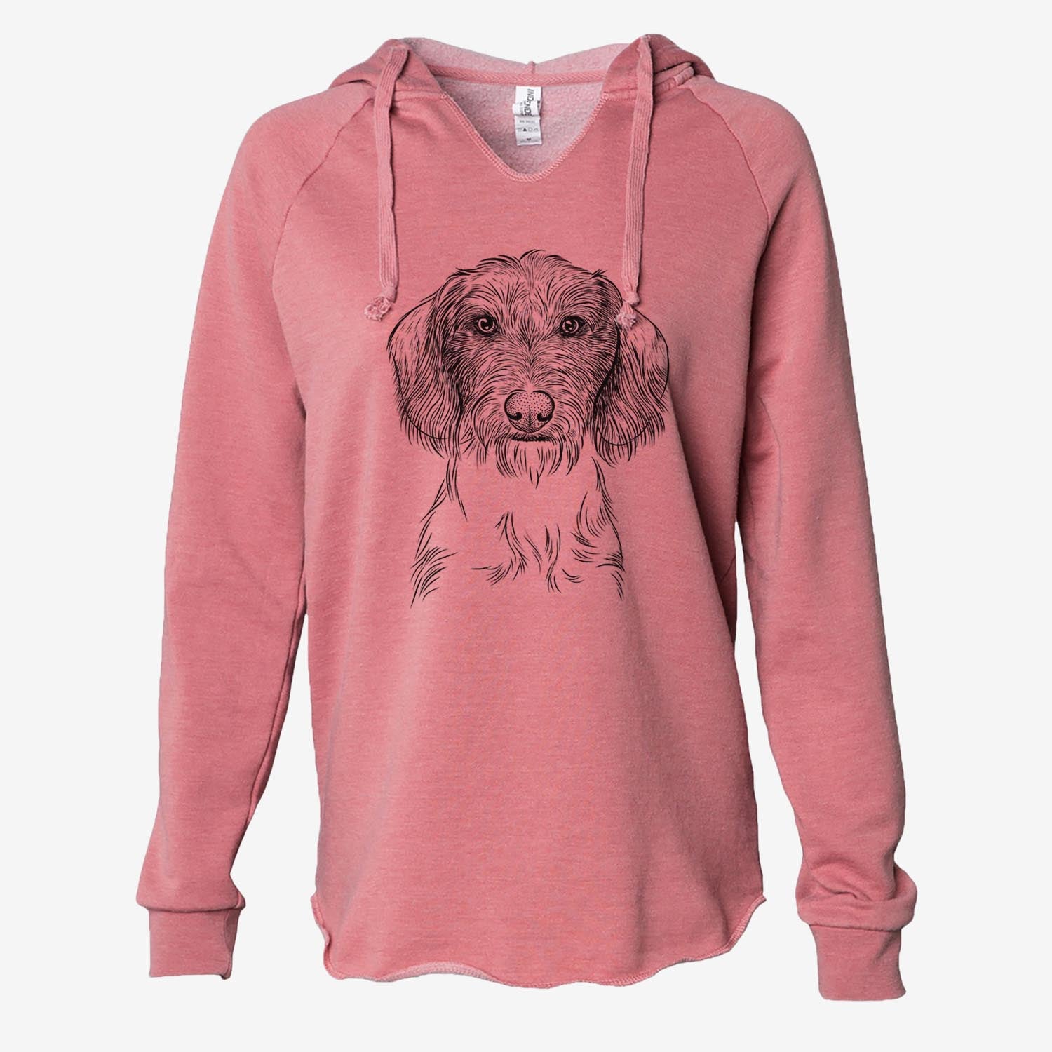 Almond the Wirehaired Dachshund - Cali Wave Hooded Sweatshirt