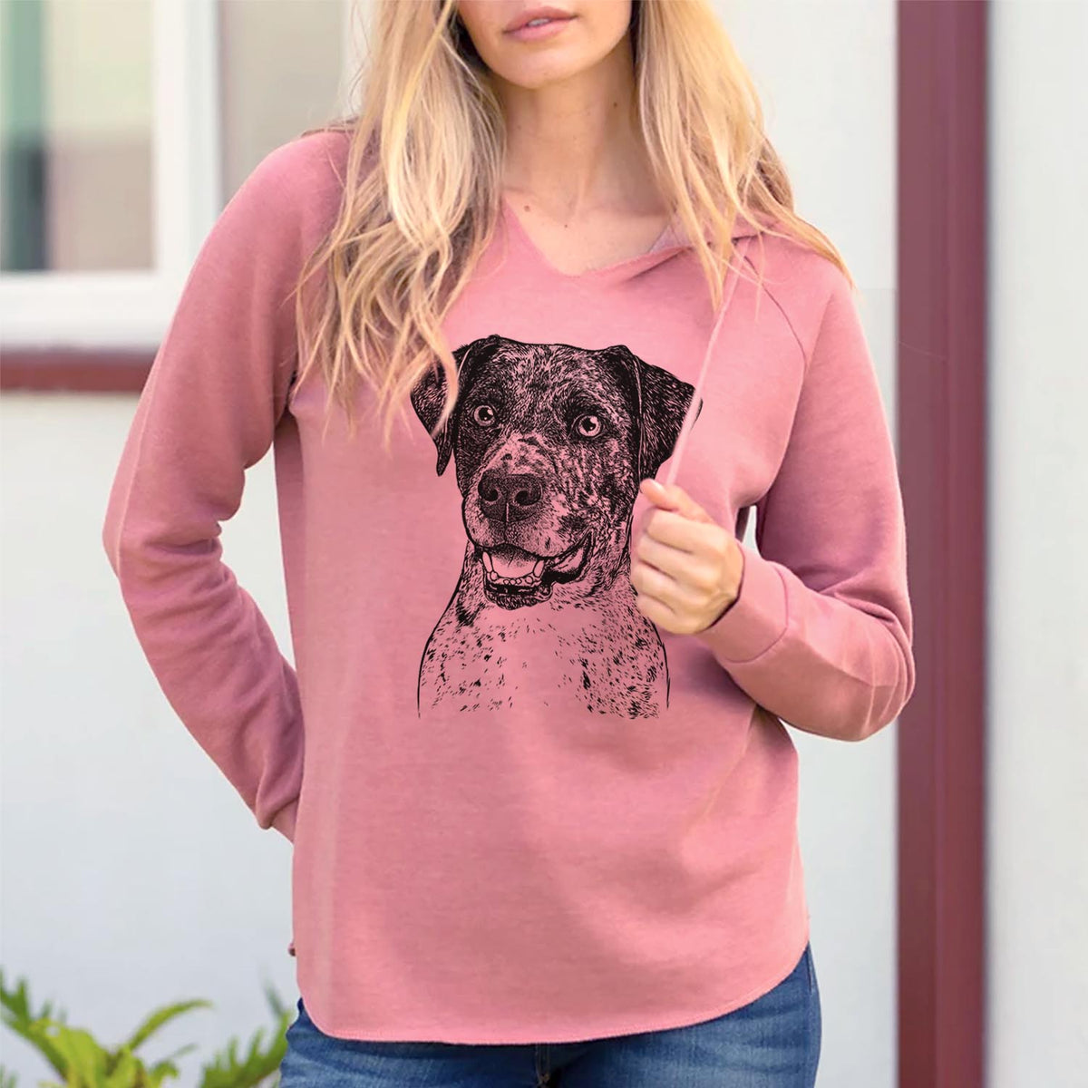 Argos the Catahoula - Cali Wave Hooded Sweatshirt