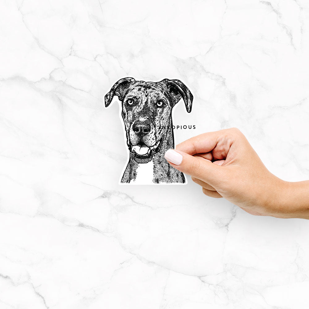 Athena the Great Dane - Decal Sticker