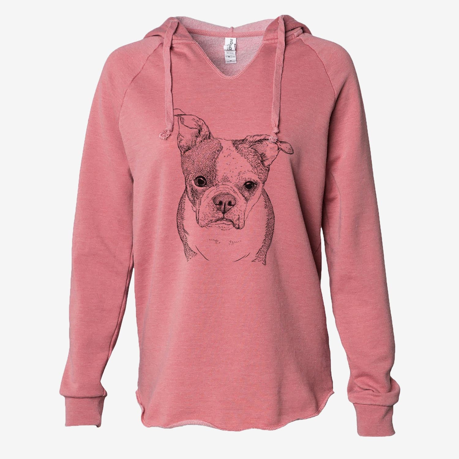 Bandit the Boston Terrier - Cali Wave Hooded Sweatshirt