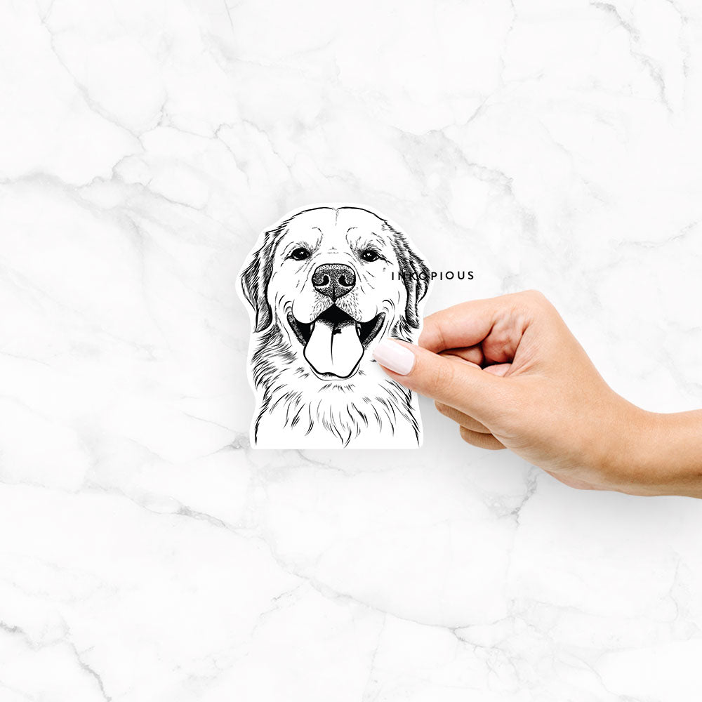 Bennett the Golden Retriever - Decal Sticker