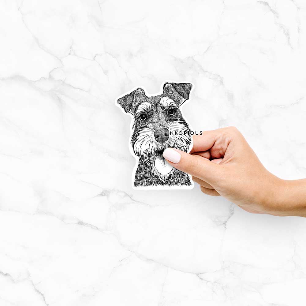 Bernadette the Mini Schnauzer - Decal Sticker