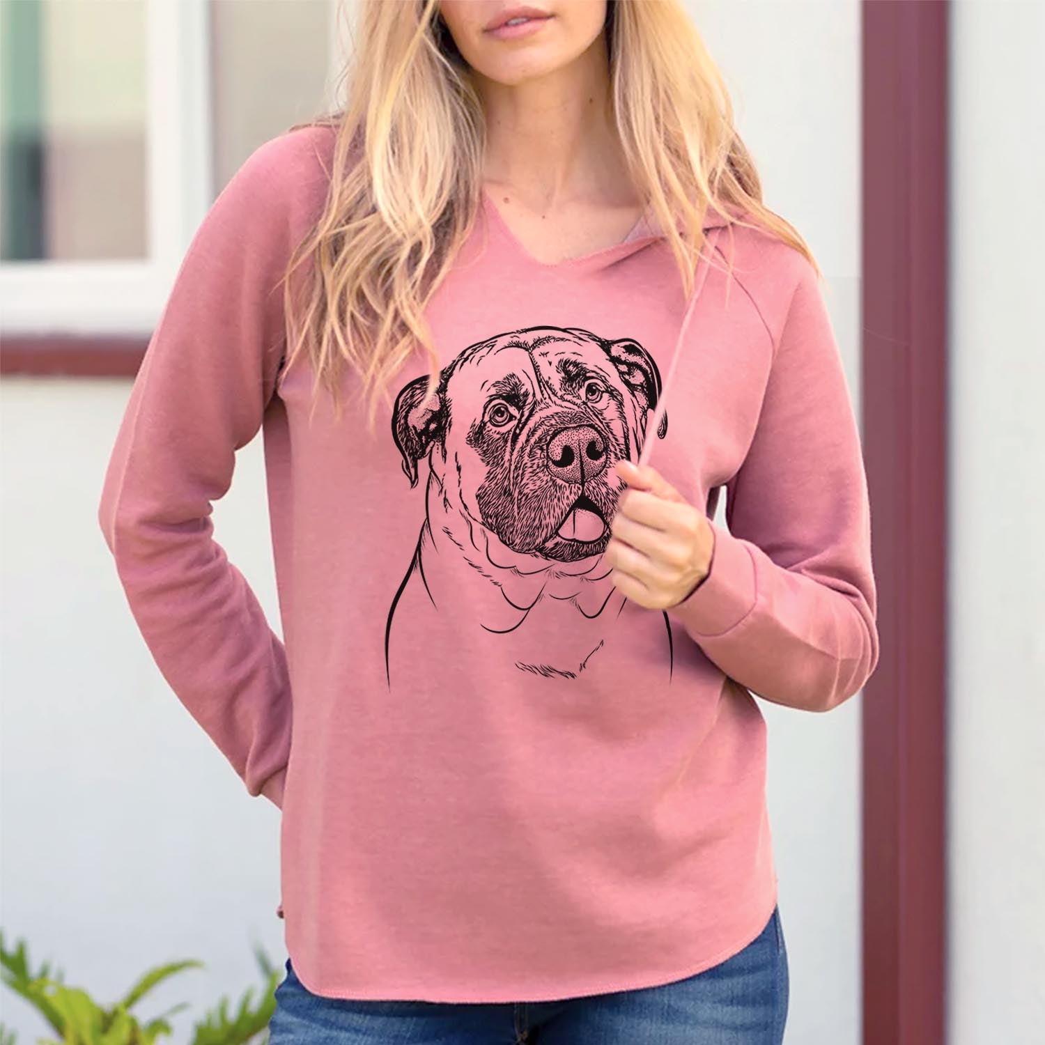 Big P the English Mastiff - Cali Wave Hooded Sweatshirt