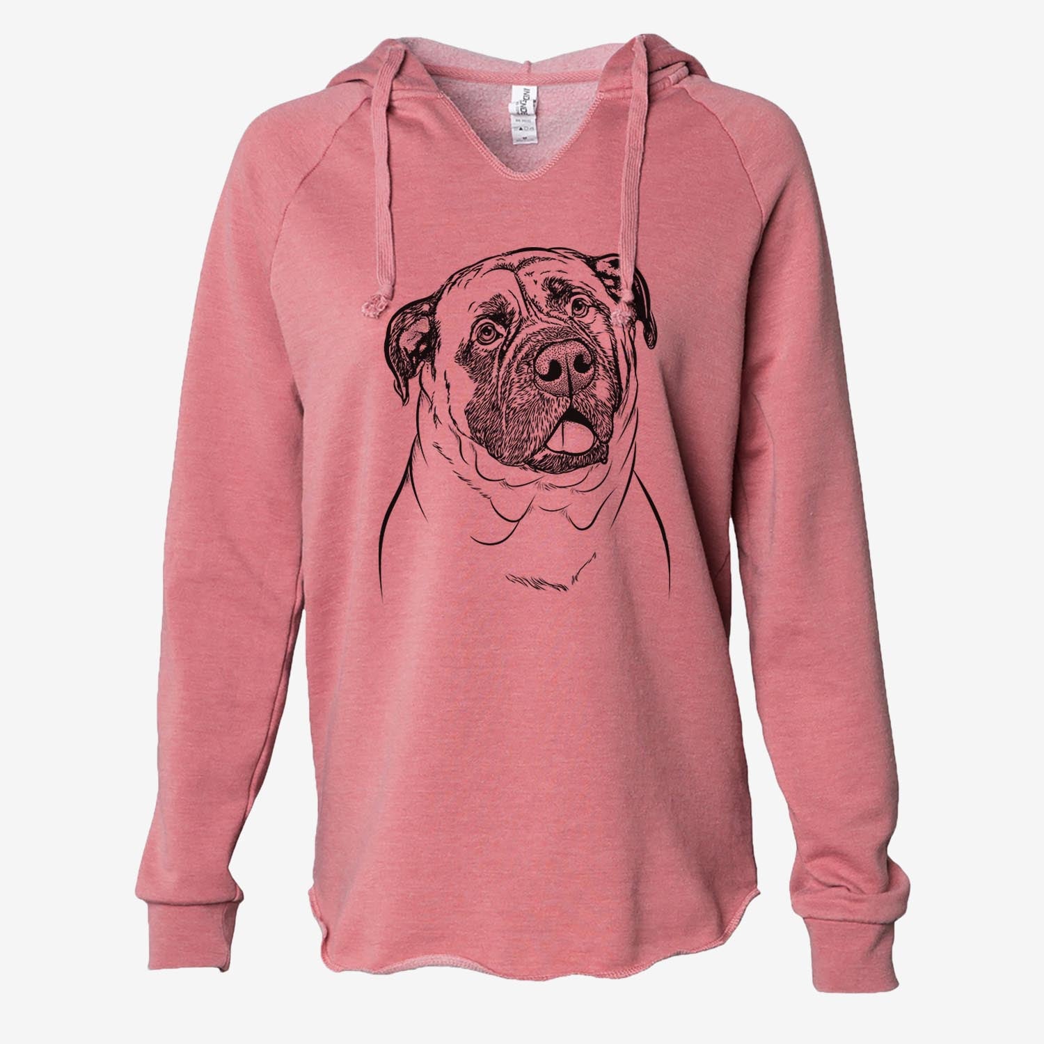 Big P the English Mastiff - Cali Wave Hooded Sweatshirt