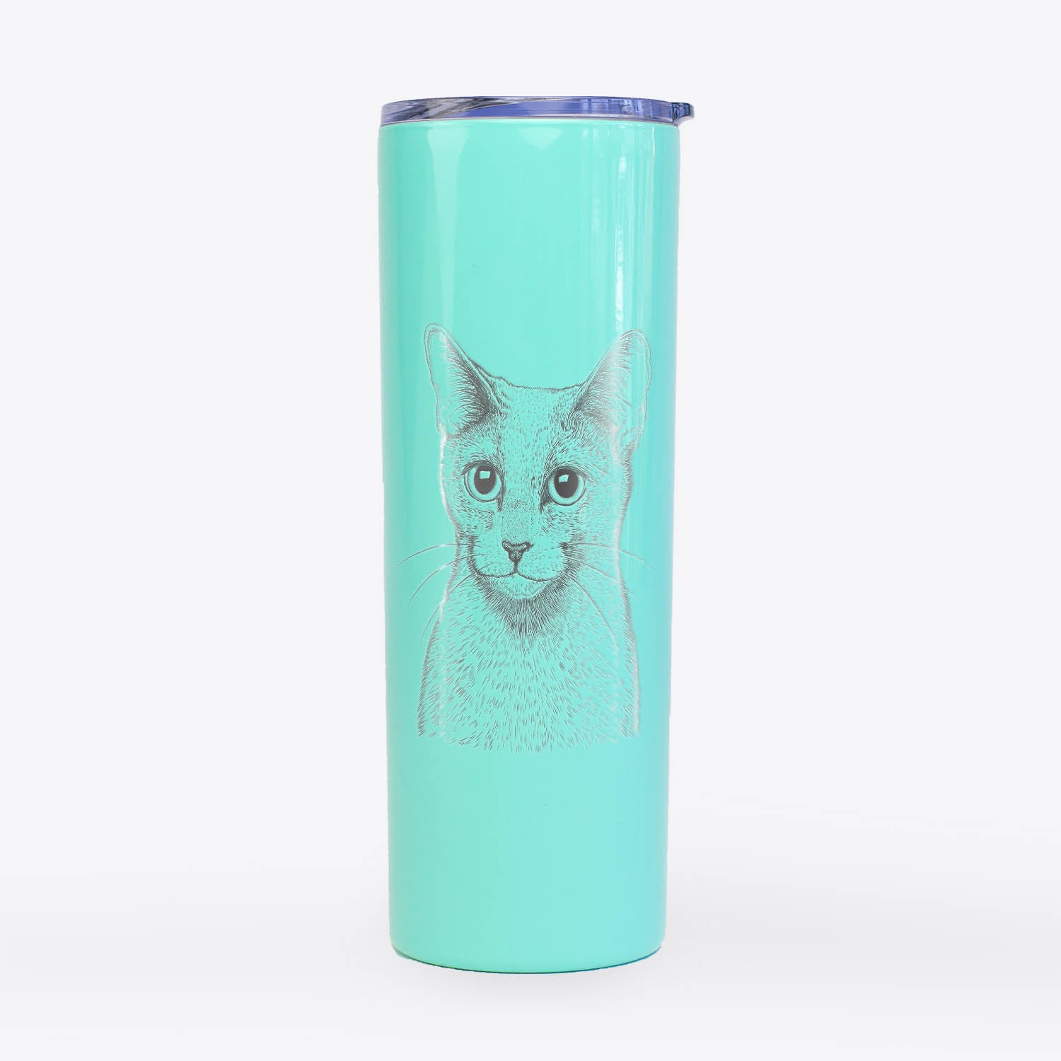 Blue the Russian Shorthair Cat - 20oz Skinny Tumbler