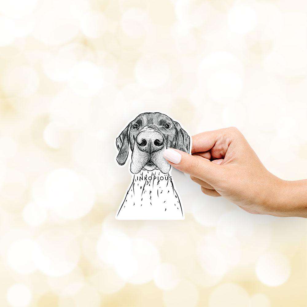 Booze the German Shorthaired Pointer - Decal Sticker