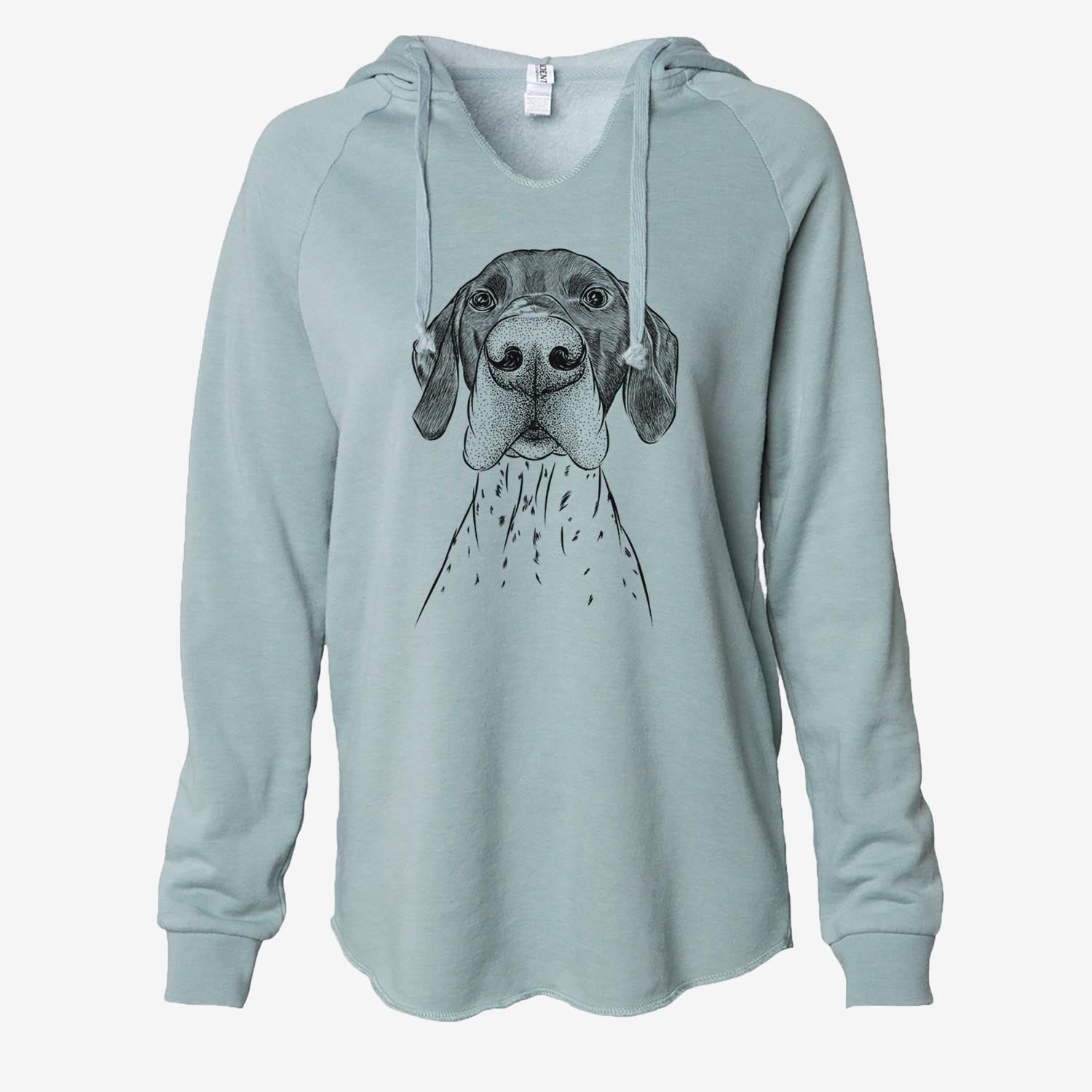 Booze the German Shorthaired Pointer - Cali Wave Hooded Sweatshirt