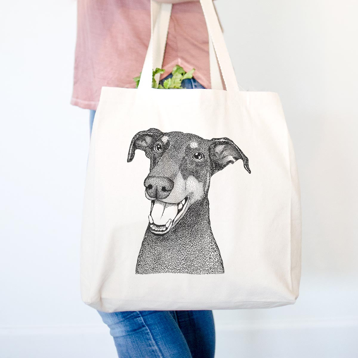 Bunnie the Doberman Pinscher - Tote Bag