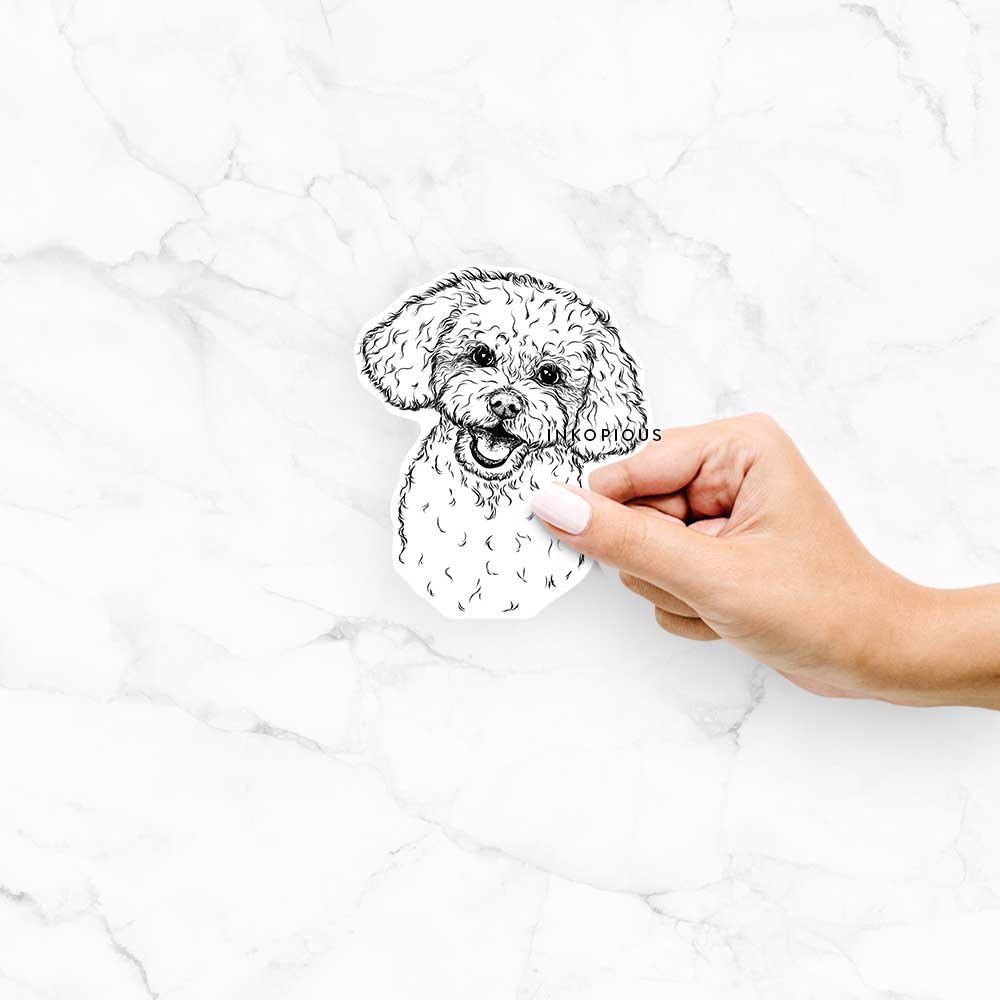 Caesar the Bichon Frise - Decal Sticker