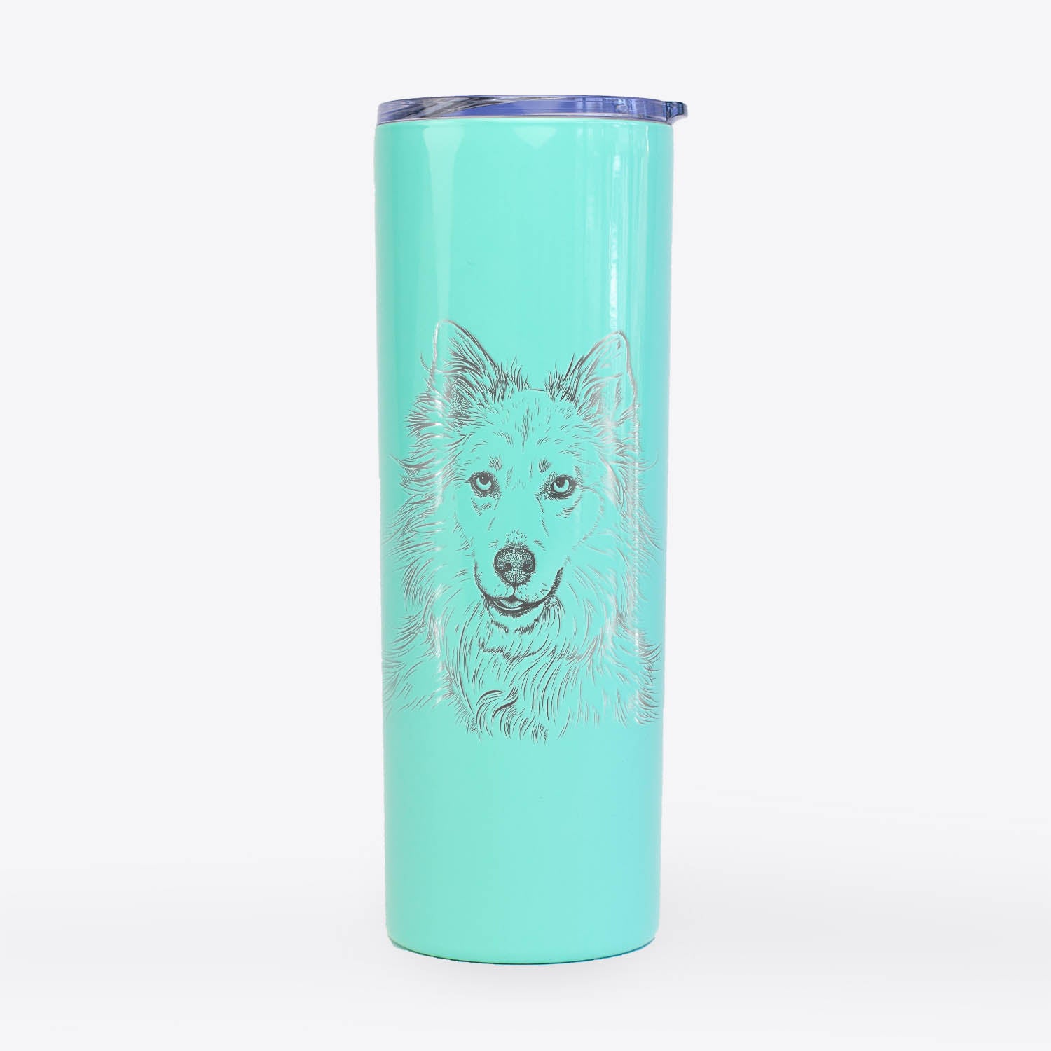 Chia the Samoyed/Husky Mix - 20oz Skinny Tumbler