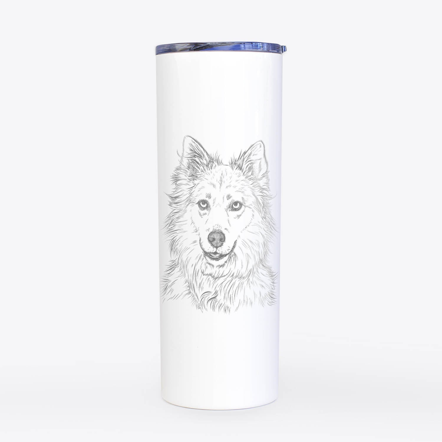 Chia the Samoyed/Husky Mix - 20oz Skinny Tumbler