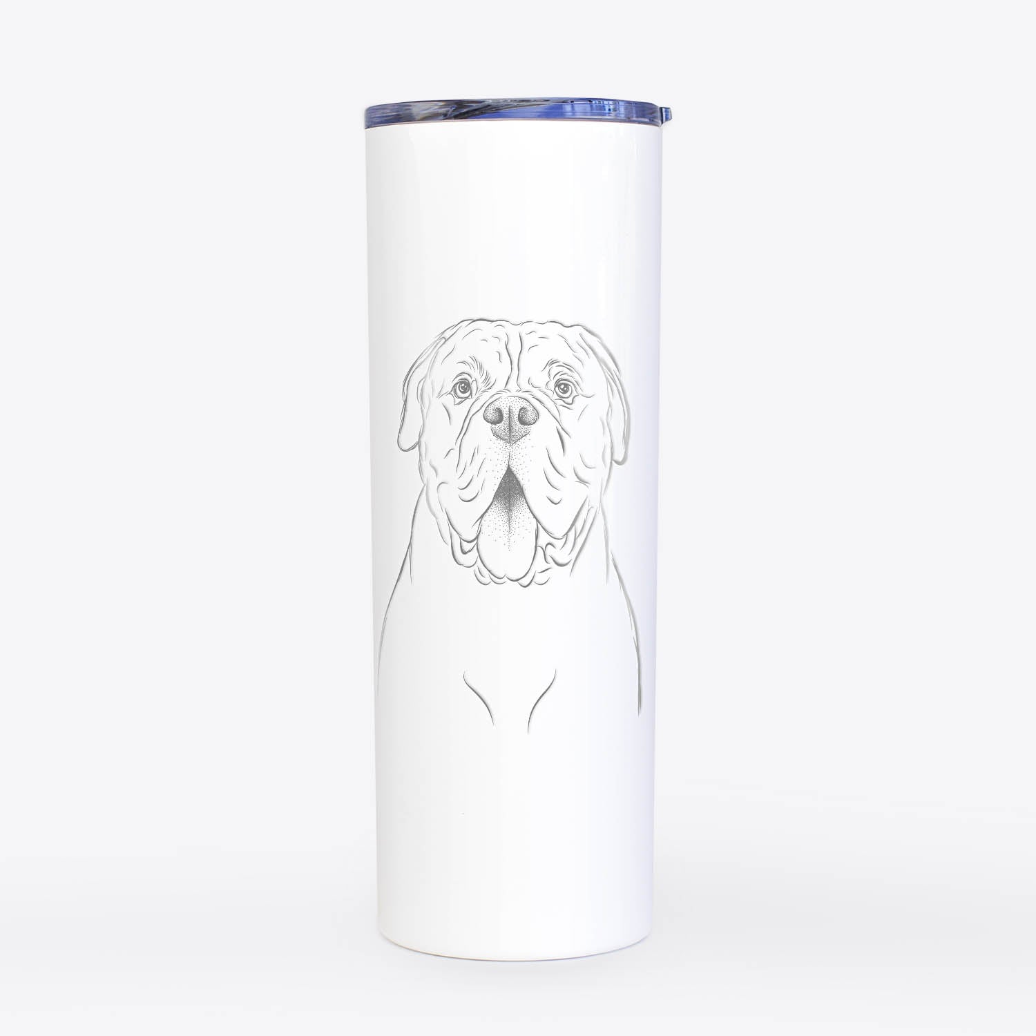 Chief the Boxer Bulldog Mix - 20oz Skinny Tumbler