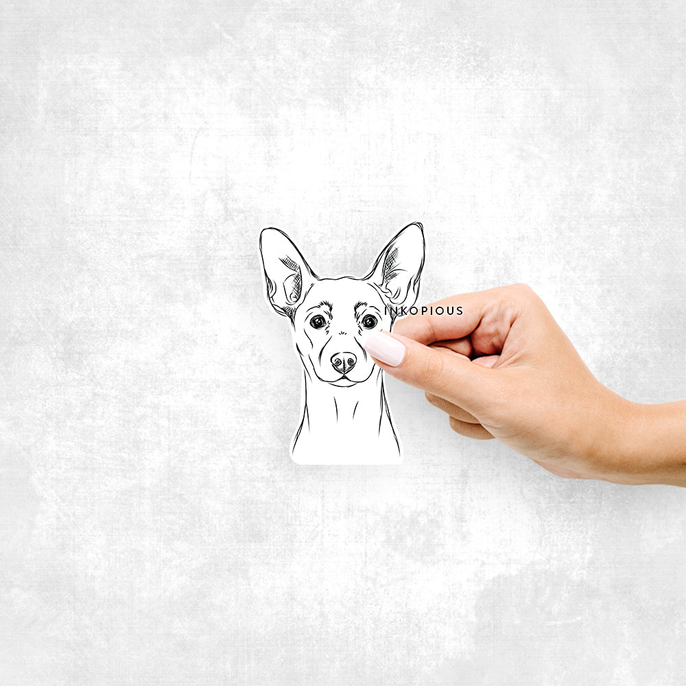 Chillie the Min Pin - Decal Sticker