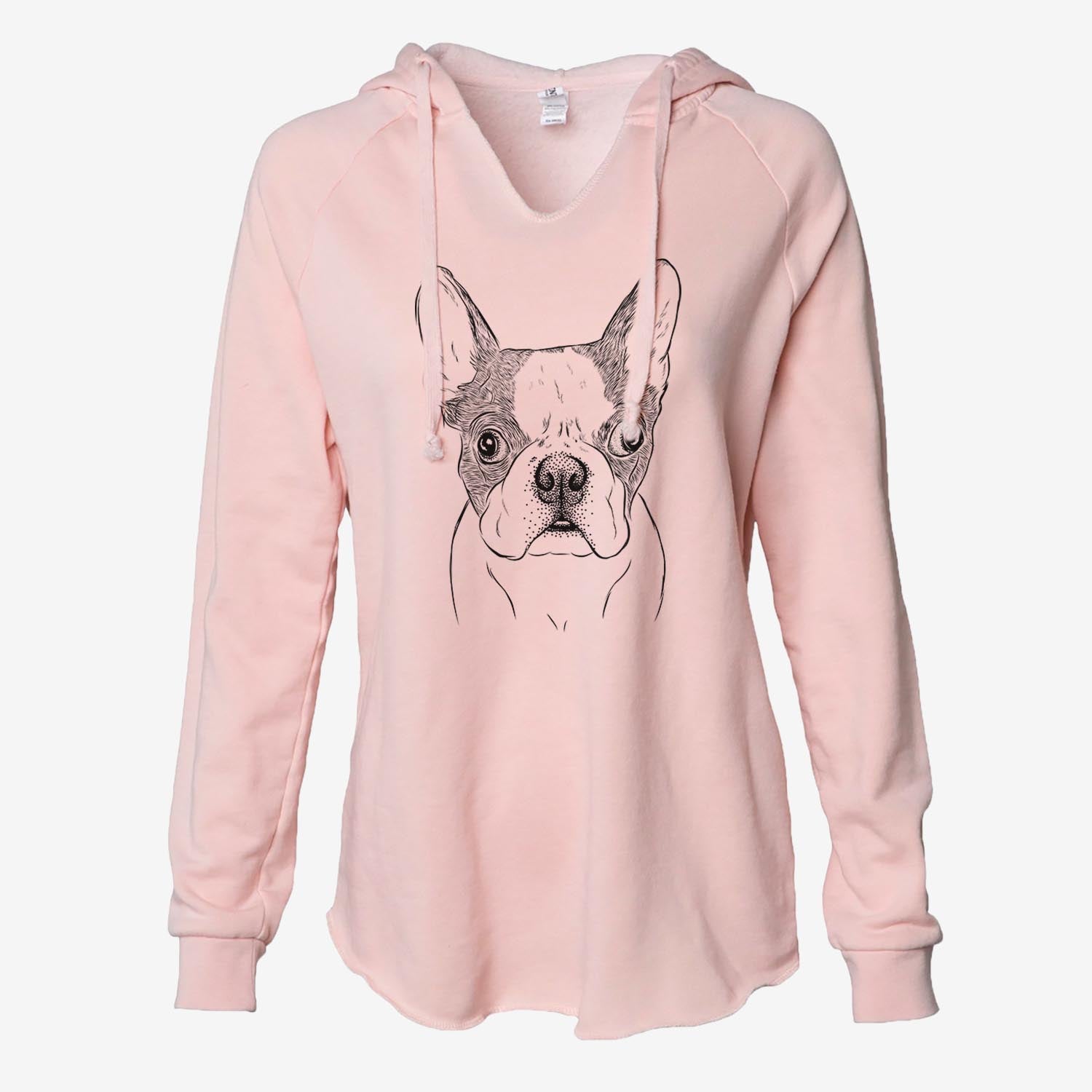 Chocolate Chip the Boston Terrier - Cali Wave Hooded Sweatshirt