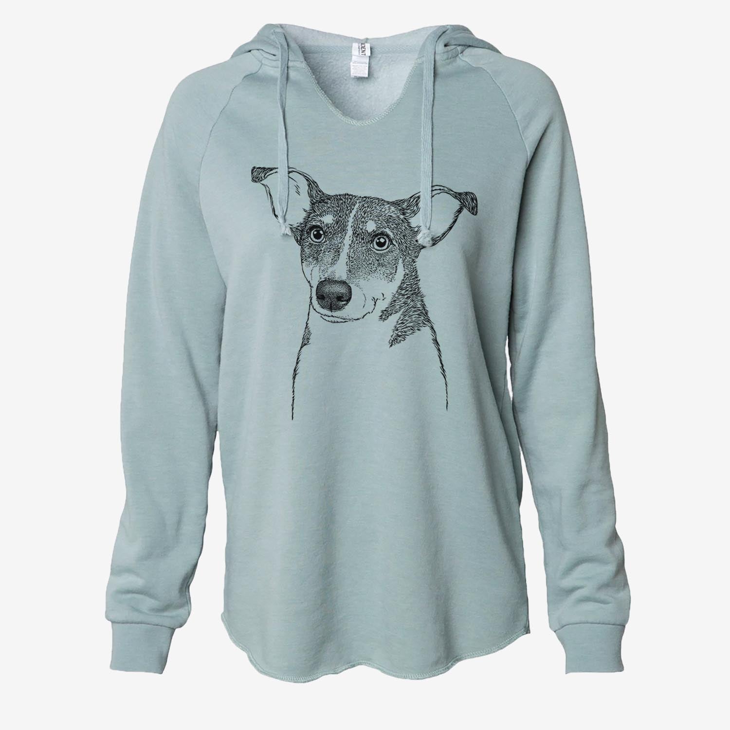 Cleo the Terrier Mix - Cali Wave Hooded Sweatshirt