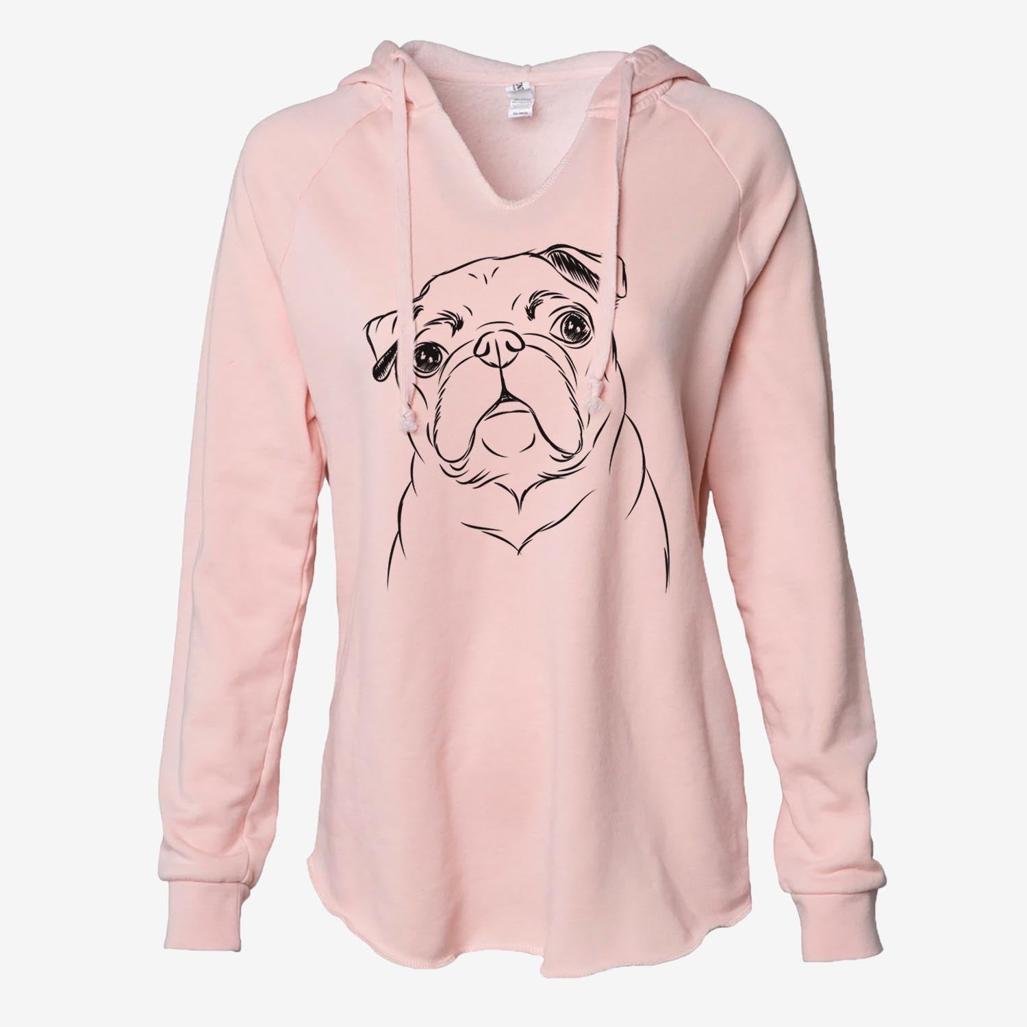 Darling Chloe the Pug - Cali Wave Hooded Sweatshirt