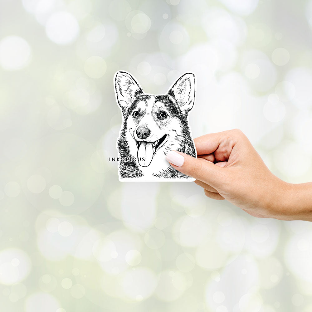 Darma the Corgi - Decal Sticker