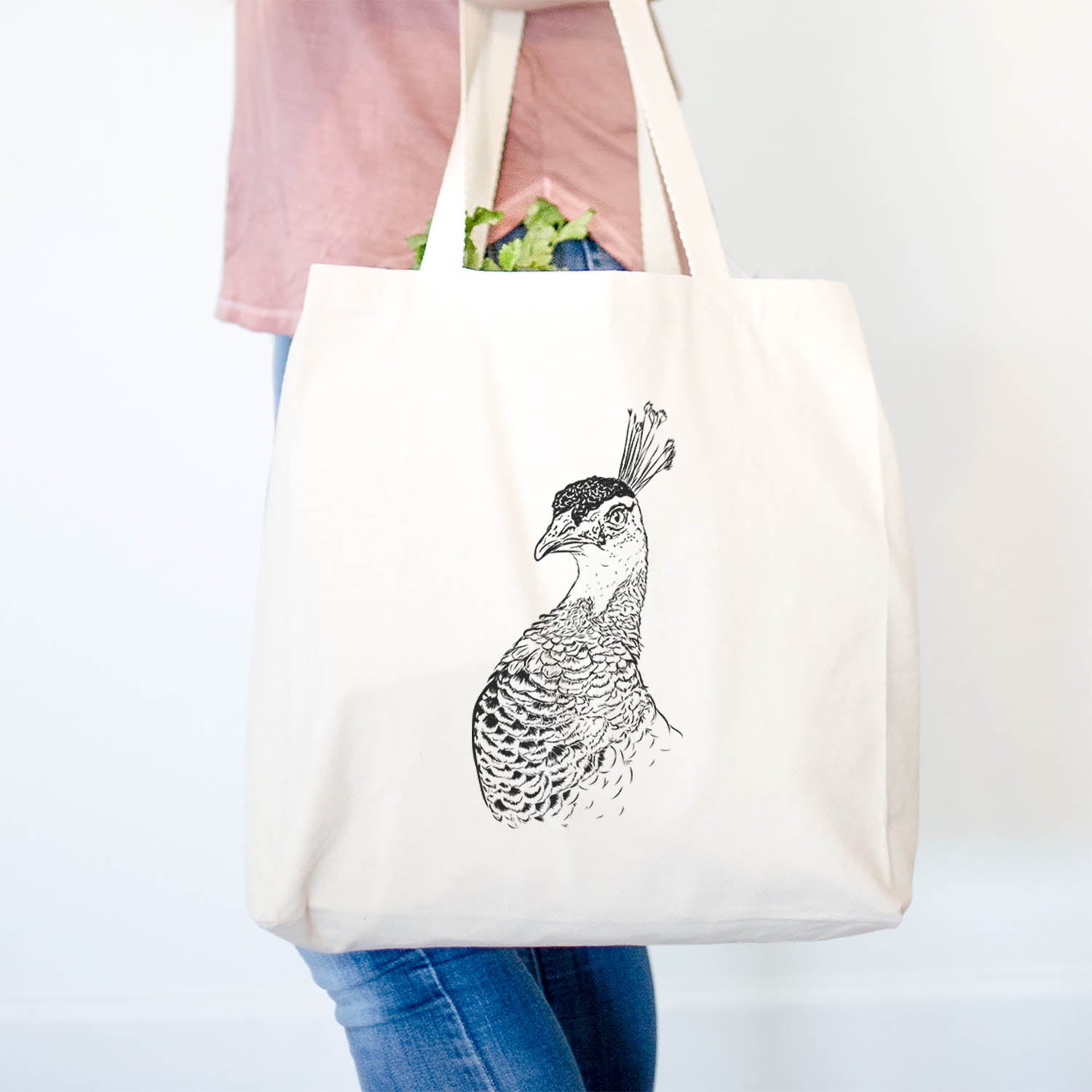 Dee the Peahen - Tote Bag