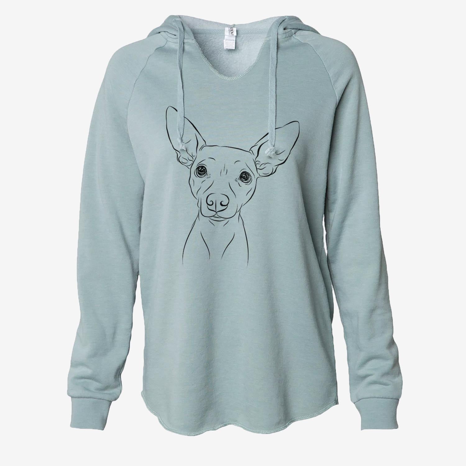 Desi the American Hairless Terrier - Cali Wave Hooded Sweatshirt