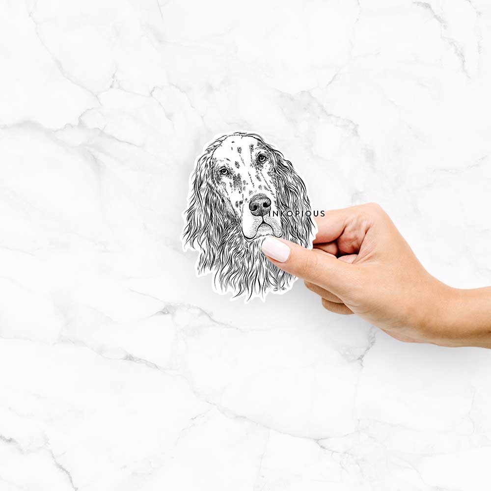 Dexter the English Setter - Decal Sticker