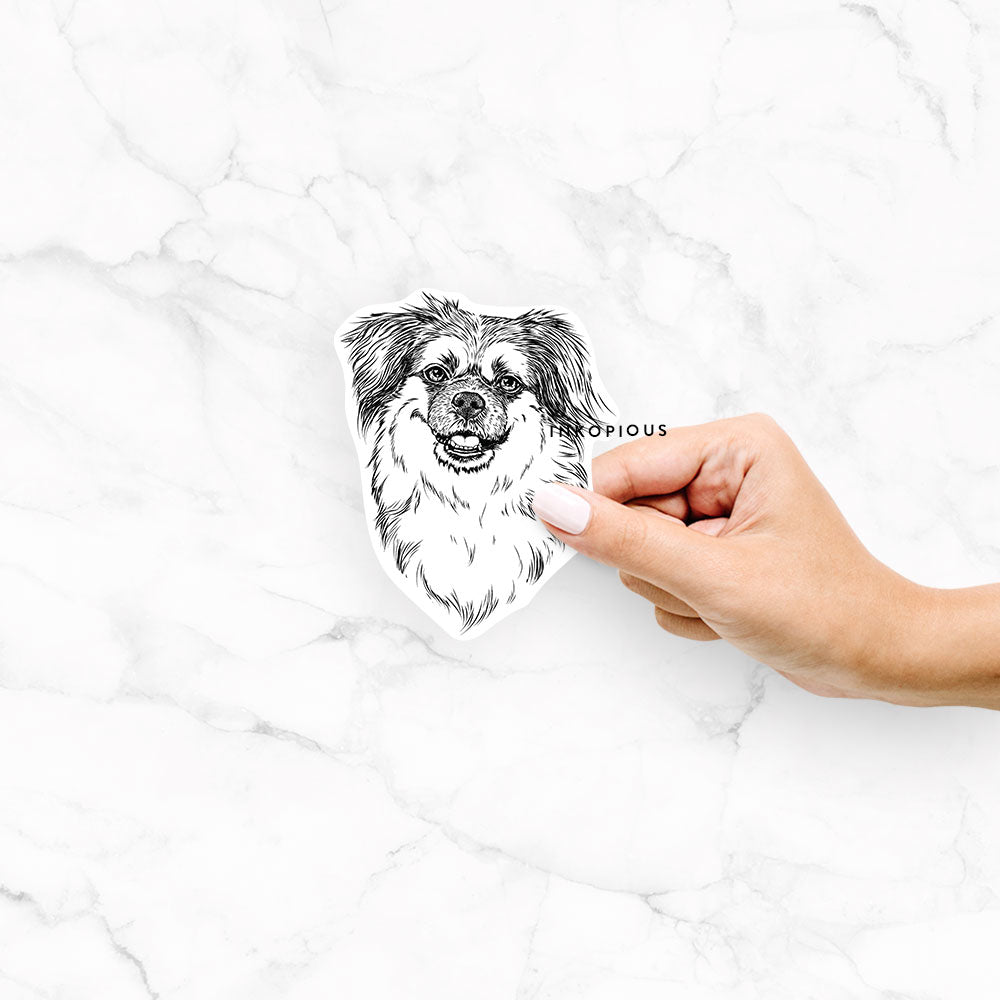 Ed the Tibetan Spaniel - Decal Sticker