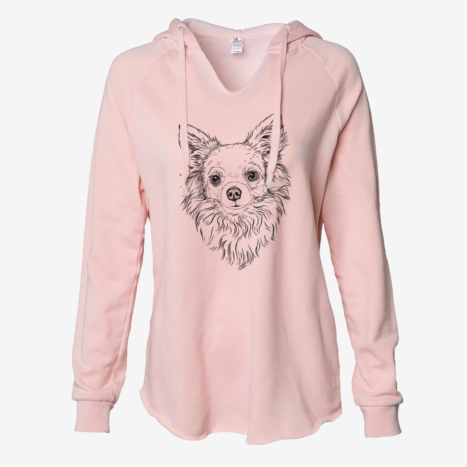 Emma the Longhaired Chihuahua - Cali Wave Hooded Sweatshirt