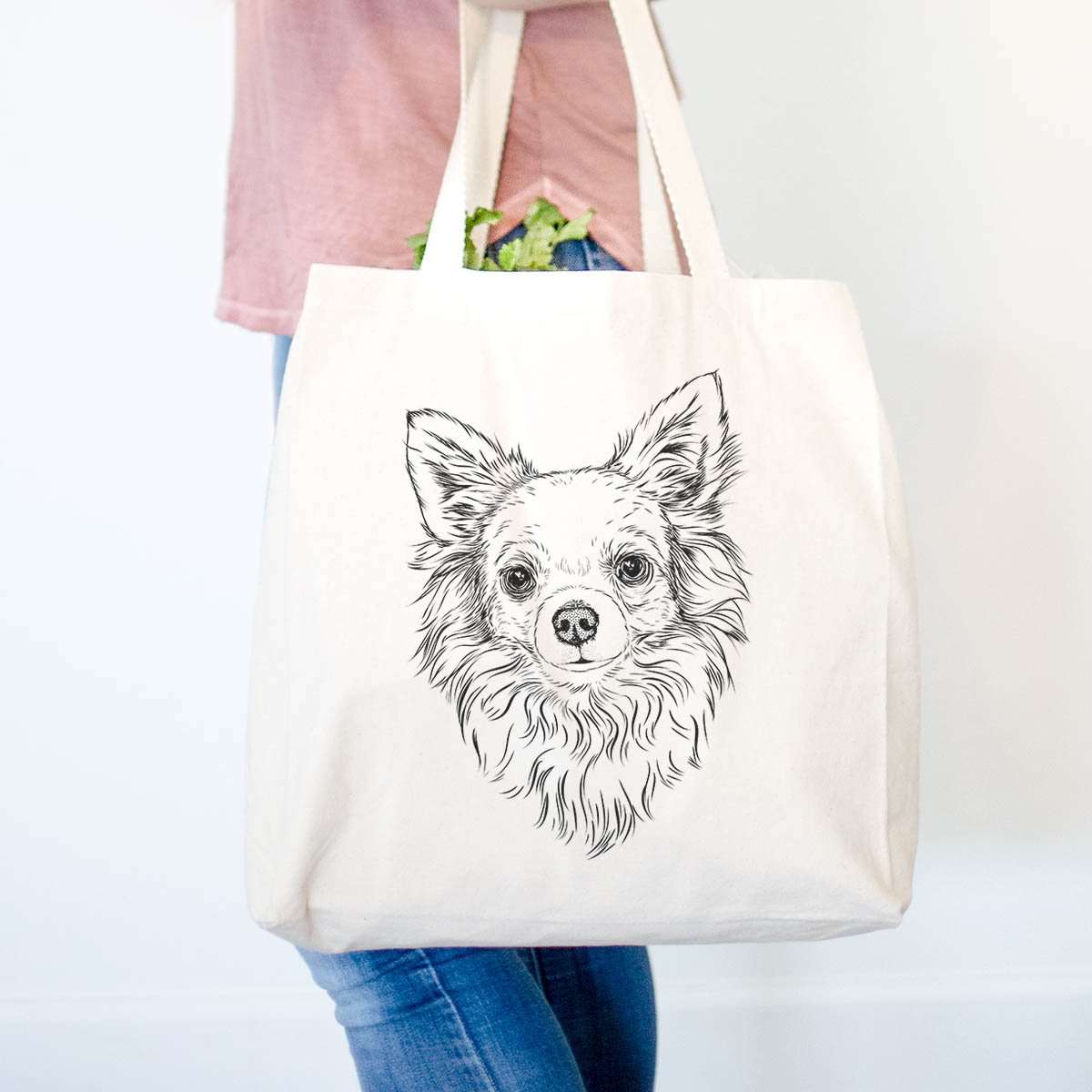 Emma the Longhaired Chihuahua - Tote Bag