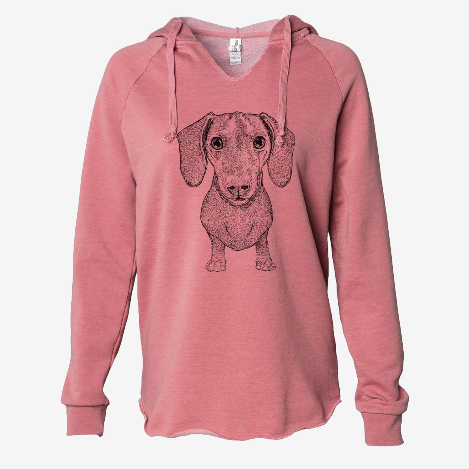 Ernie the Mini Dachshund - Cali Wave Hooded Sweatshirt