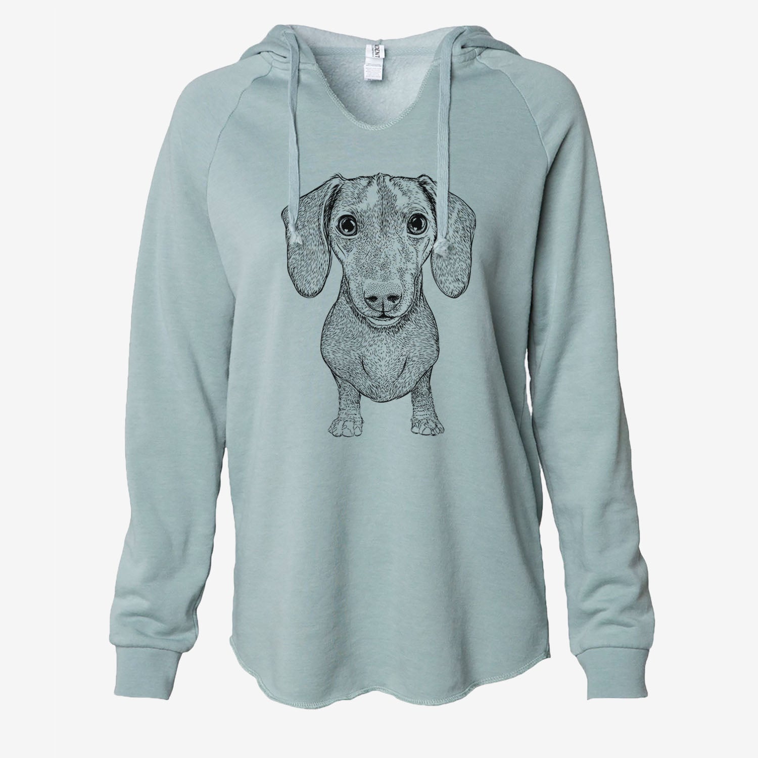 Ernie the Mini Dachshund - Cali Wave Hooded Sweatshirt