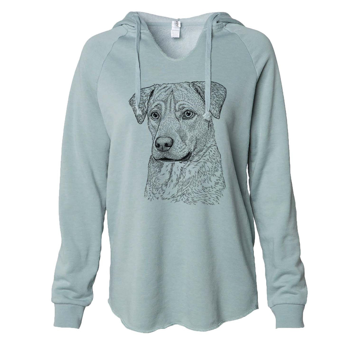 Feta the Mixed Breed - Cali Wave Hooded Sweatshirt