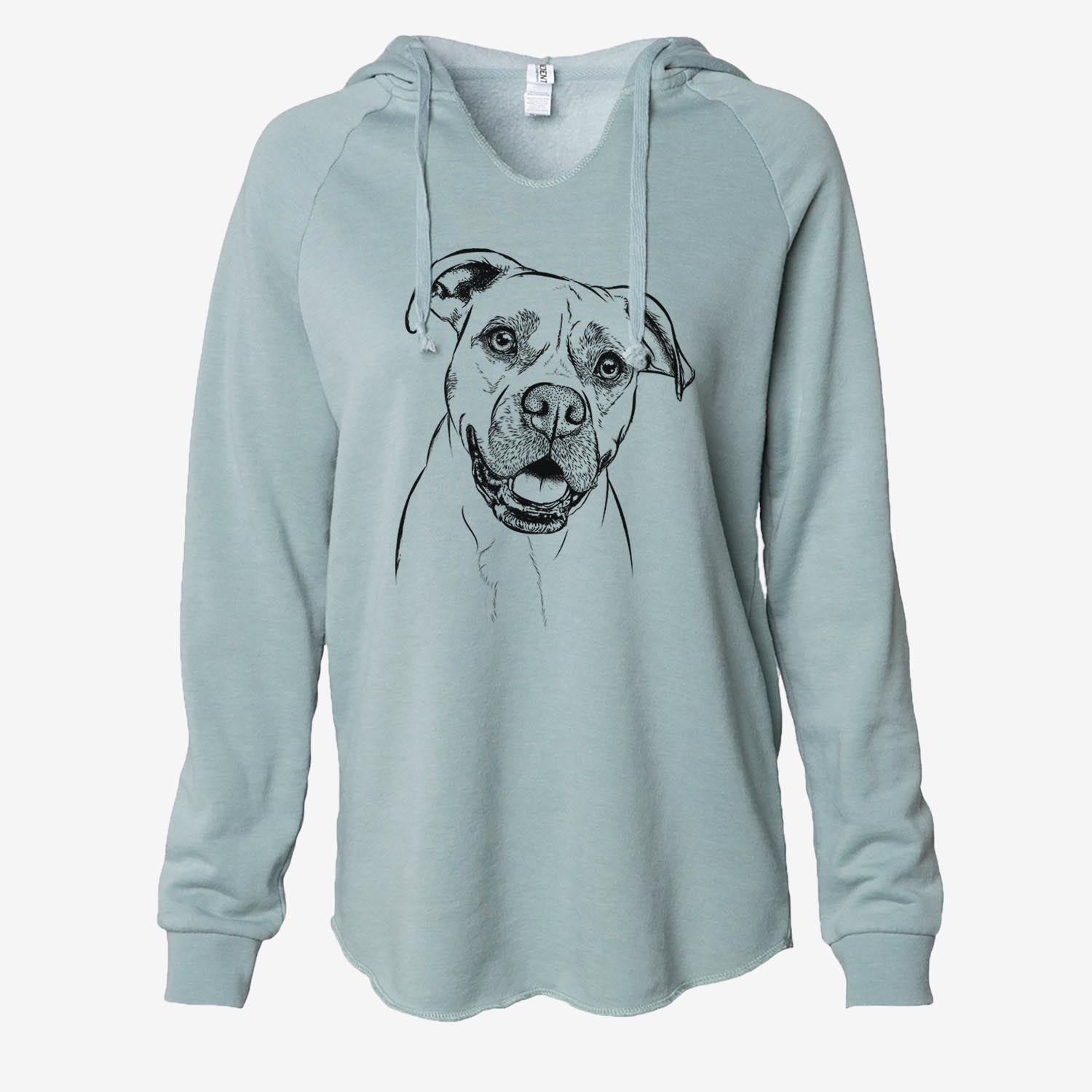 Frankie Tankie the Boxer Mix - Cali Wave Hooded Sweatshirt