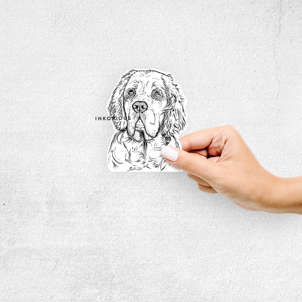 Gary the Clumber Spaniel - Decal Sticker