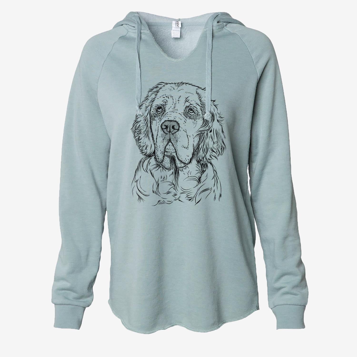 Gary the Clumber Spaniel - Cali Wave Hooded Sweatshirt