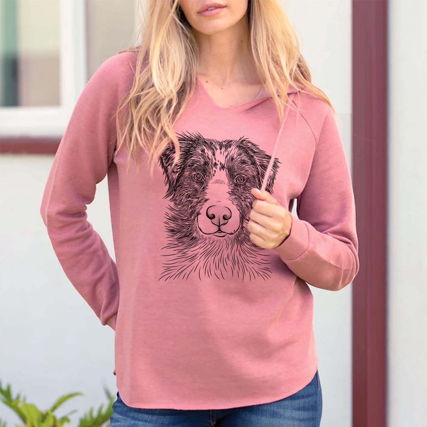 Gram the Australian Shepherd - Cali Wave Hooded Sweatshirt