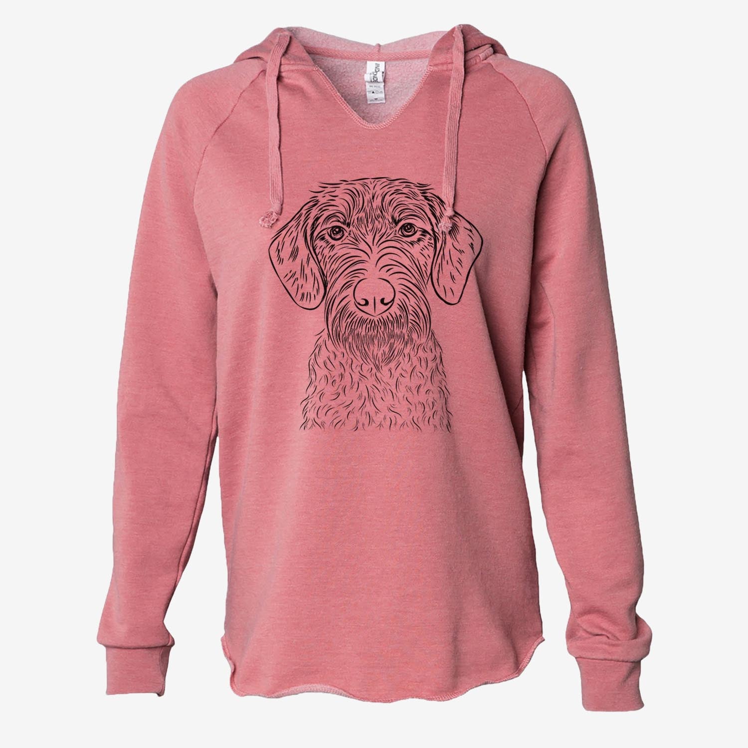 Gus the German Wirehaired Pointer - Cali Wave Hooded Sweatshirt