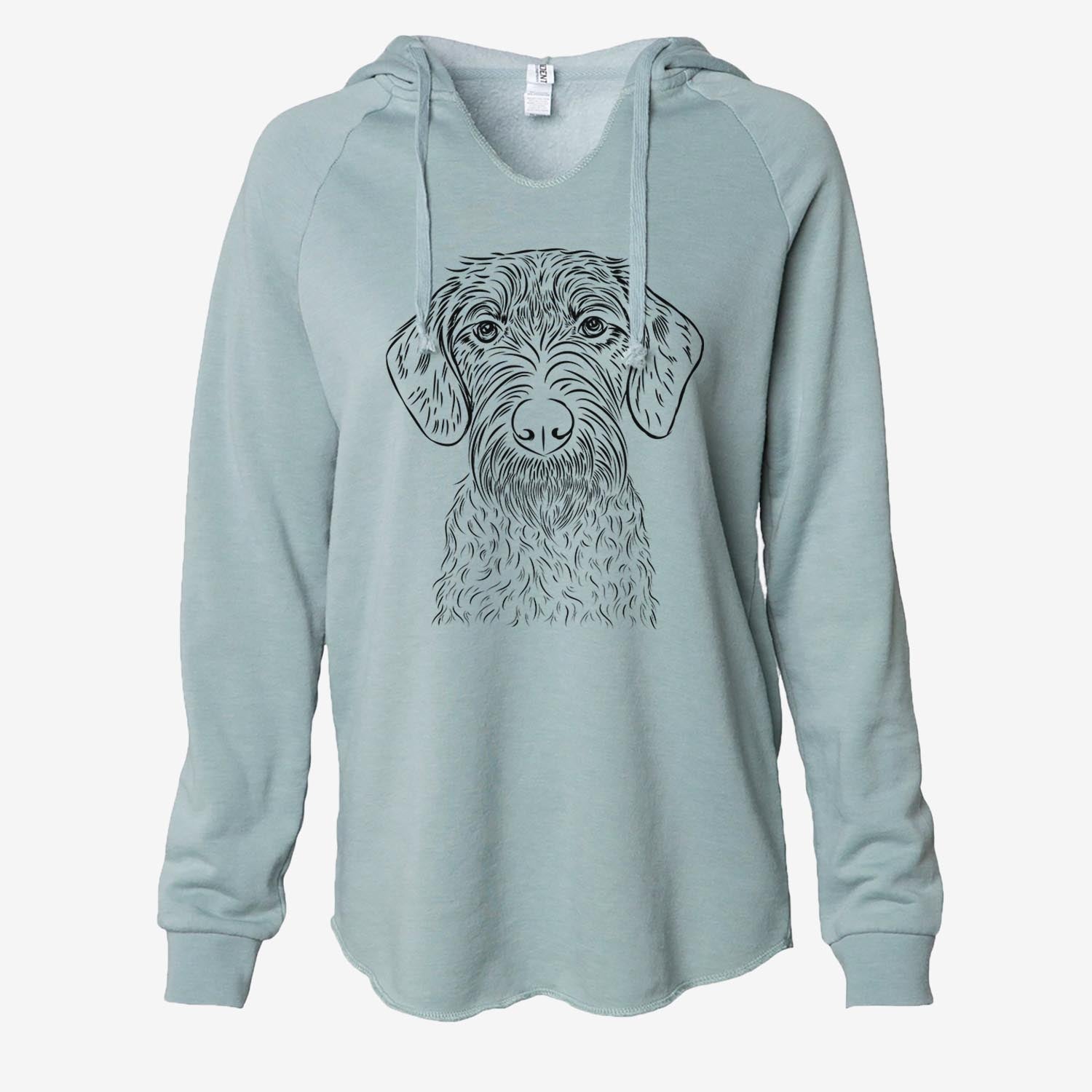 Gus the German Wirehaired Pointer - Cali Wave Hooded Sweatshirt