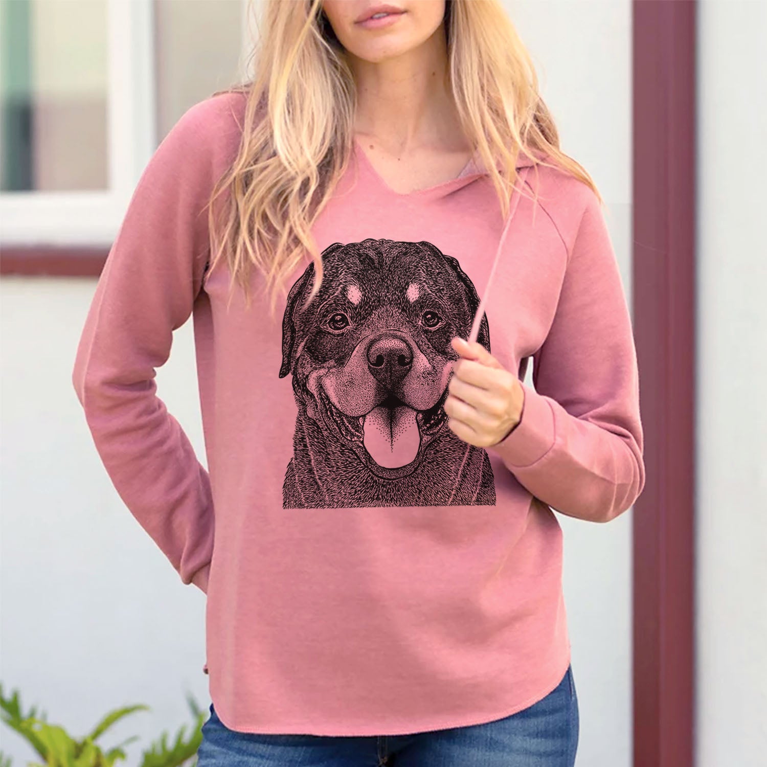 Hagan the Rottweiler - Cali Wave Hooded Sweatshirt