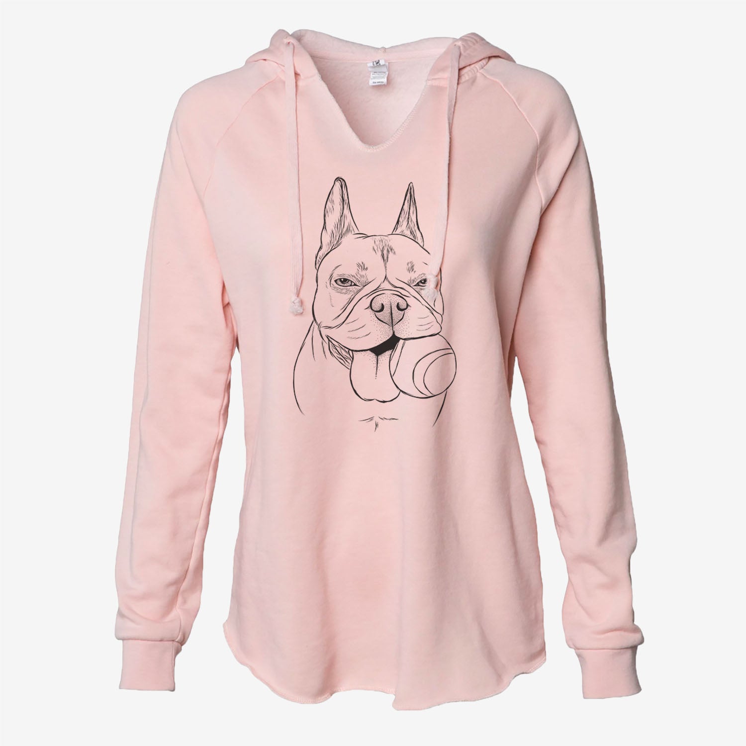 Happy Franco the French Bulldog - Cali Wave Hooded Sweatshirt